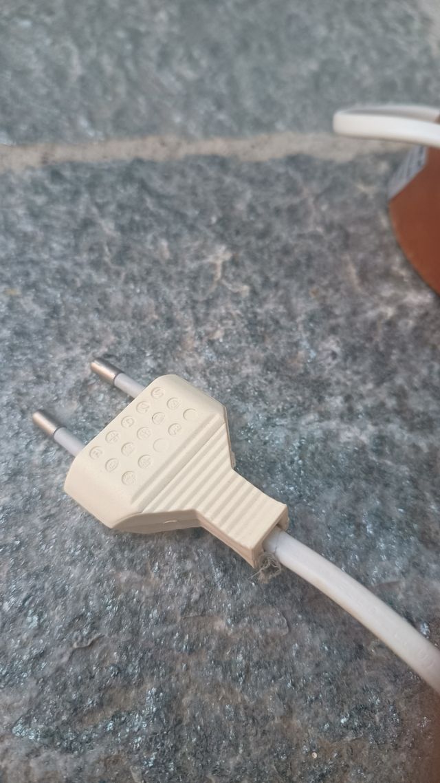 Lampada abat-jour blu vetro legno