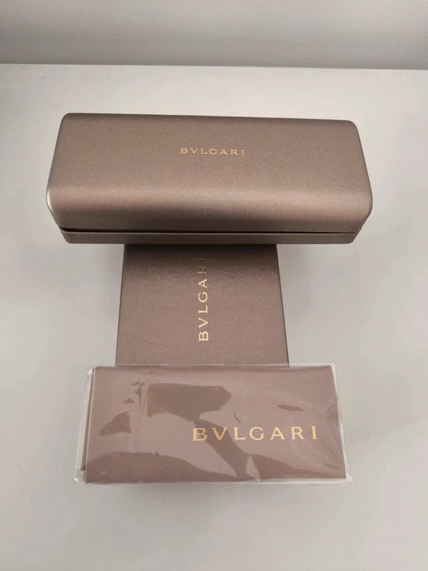 Estuche gafas Bvlgari marrón
