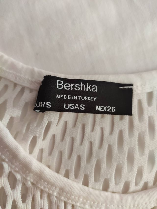 Top rejilla Bershka