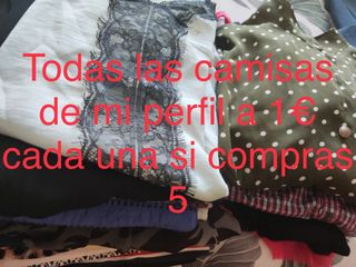 Camisetas y blusas S/M - 1€ (5x1)