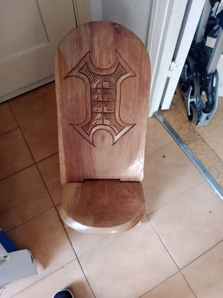 Silla plegable étnica madera
