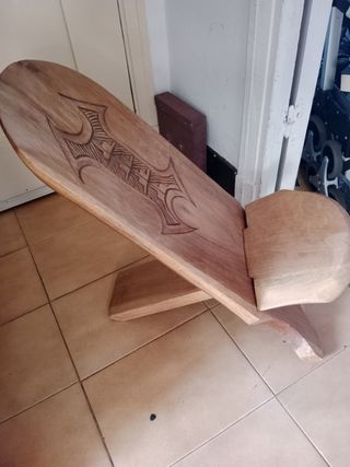 Silla plegable étnica madera
