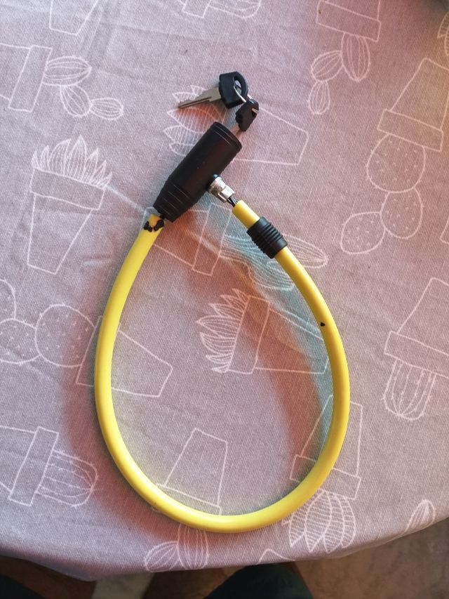 Candado bici/monopatín amarillo