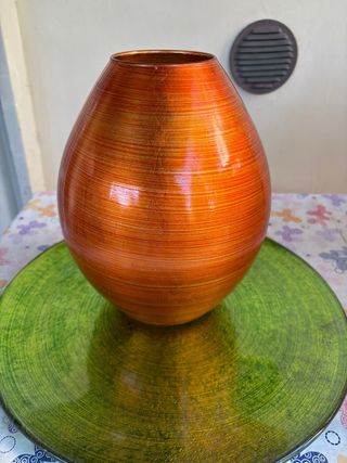 Vaso vetro arancione design