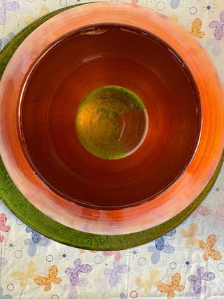 Vaso vetro arancione design