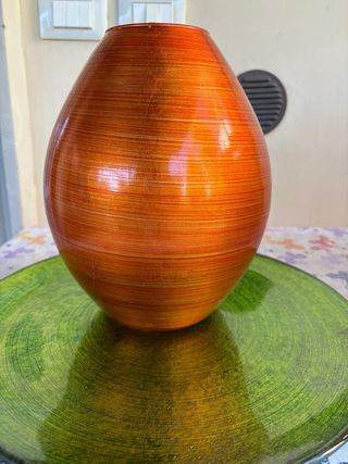 Vaso vetro arancione design