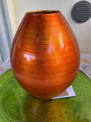 Vaso vetro arancione design