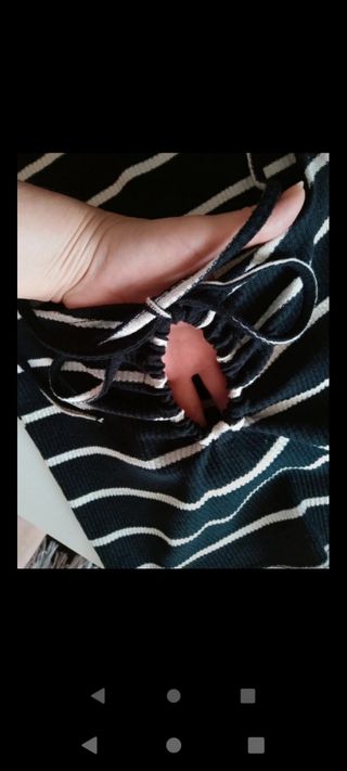 Top rayas Stradivarius