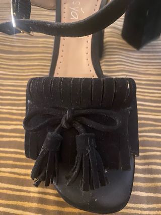 Sandali scamosciati neri