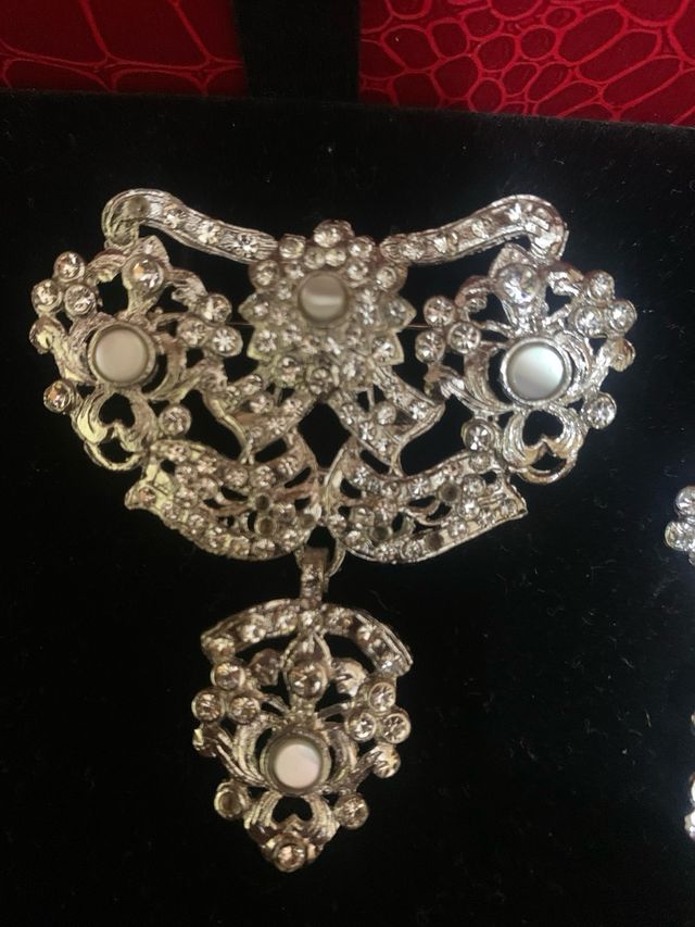 Adorno Plata niña: Broche y horquillas