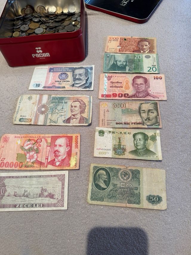 Colección de billetes antiguos