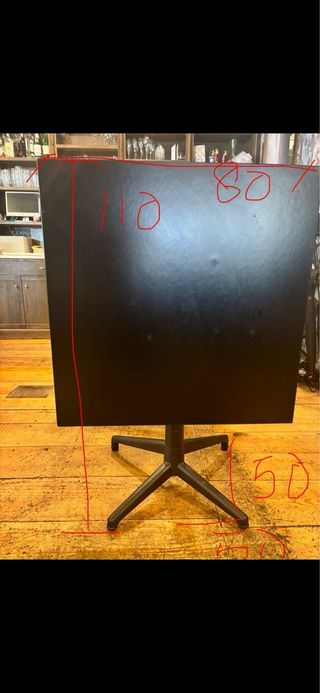 Mesa terraza,tapa abatible