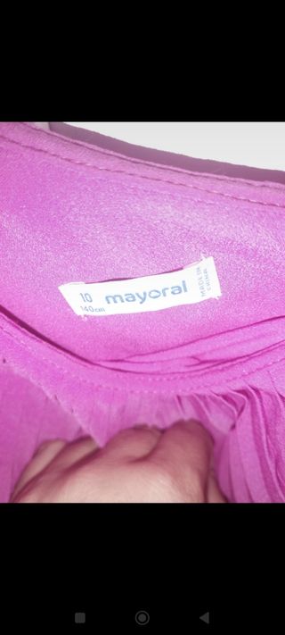 Vestido niña Mayoral rosa talla 10