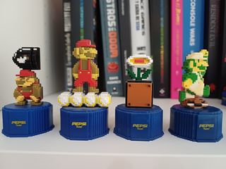 4x Chapas Pepsi Mario Bros