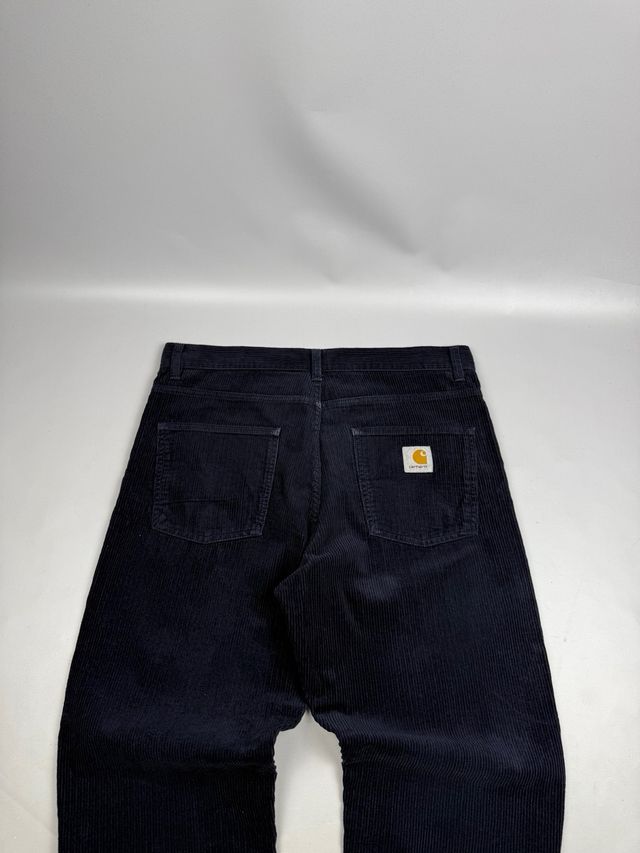 Calças Carhartt pana azul marinho