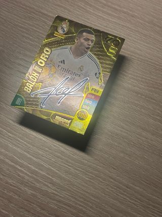 Carta Mbappe Balón Oro firmada
