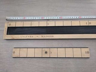 NONIUS LINEAL, RECTO, CULTURA MADRID, DE MADERA PA