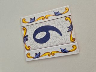 Números Cerámica para Puerta calle