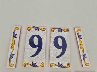 Números Cerámica para Puerta calle