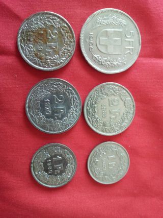 Monete Svizzera 2-5 Franchi