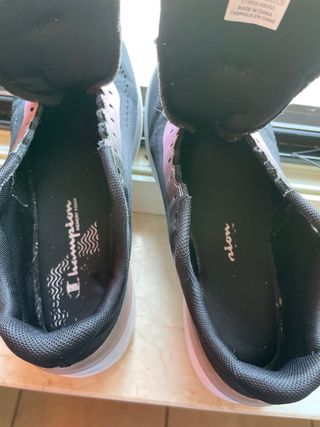 Scarpe Champion nere e rosa