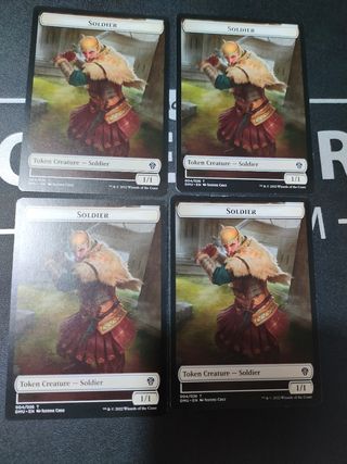 4x MTG Soldier Token - Dominaria