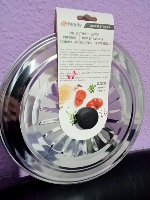 Tapadera sartén 26cm - Acero inoxidable