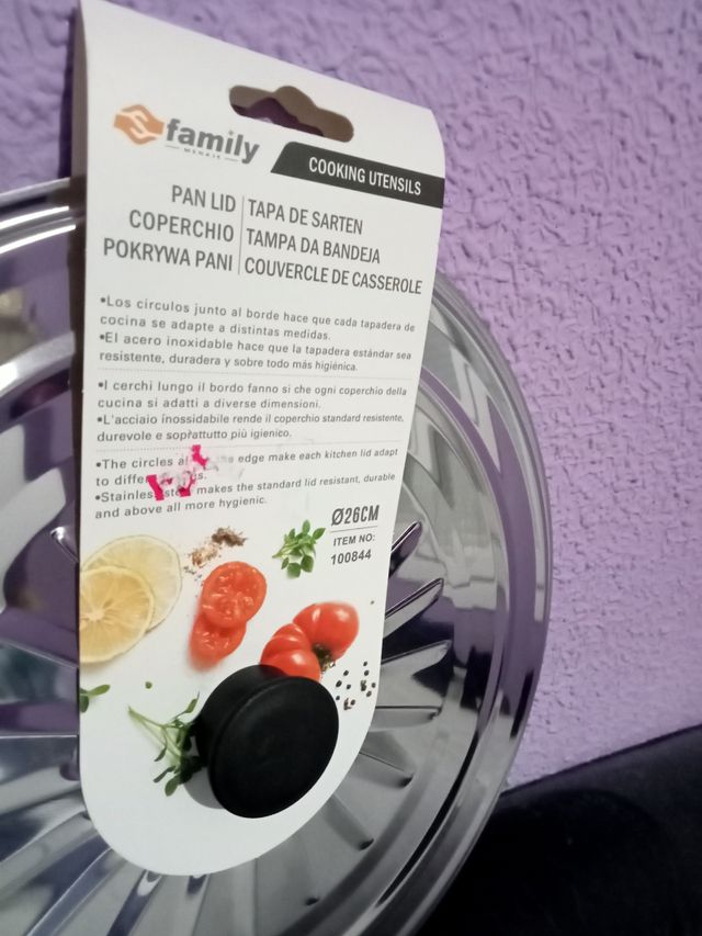 Tapadera sartén 26cm - Acero inoxidable