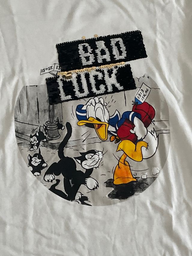 T-shirt Disney bianca - Paperino