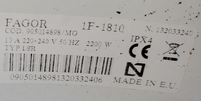 Puerta lavadora Fagor - Repuesto