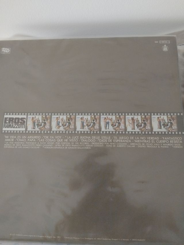 3 LPs Eros Ramazzotti: En ciertos momentos, Tutte