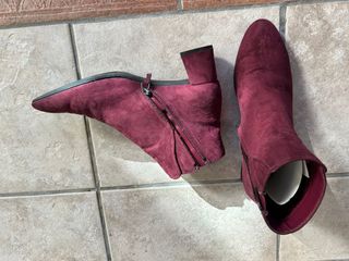 Botines ante burdeos