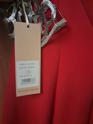 Vestido Maria Lago rojo talla L