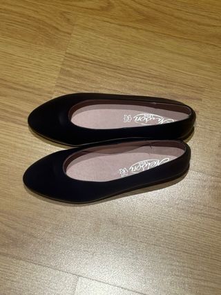 Zapatos Francesitas mujer gris oscuro