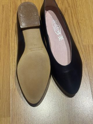 Zapatos Francesitas mujer gris oscuro