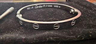 Pulsera Cartier Love acero inoxidable.