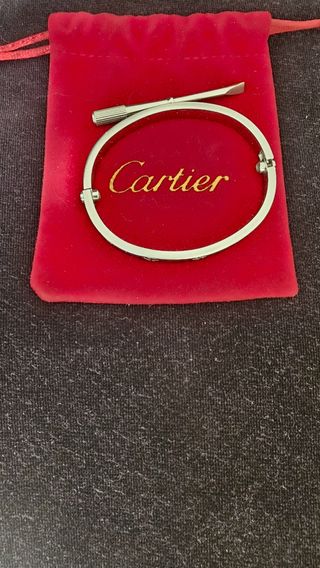 Pulsera Cartier Love acero inoxidable.