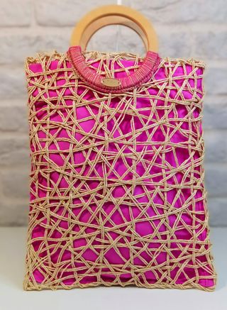Bolso Rosa Katherine Artesanal Romantico