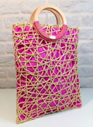 Bolso Rosa Katherine Artesanal Romantico