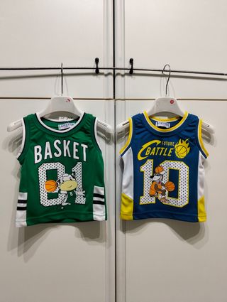 2 canotte basket bimbo 12 mesi