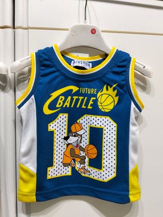 2 canotte basket bimbo 12 mesi