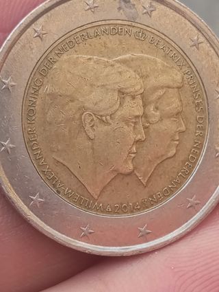 Moneda 2€ Conmemorativa Países Bajos 2014