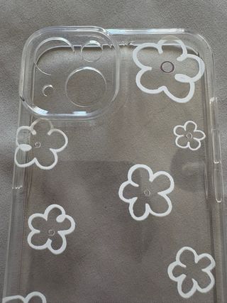 Funda iPhone 13 Flower - Transparente