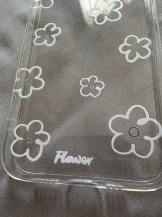 Funda iPhone 13 Flower - Transparente