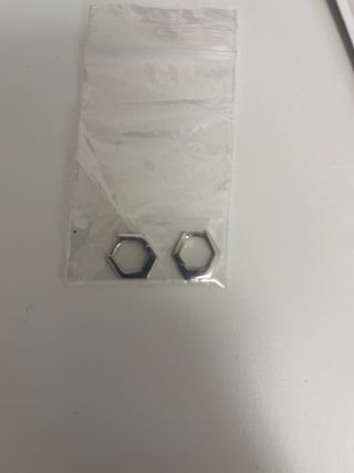 Pendientes Aristocrazy hexagonales plata
