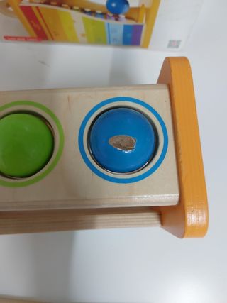 Xilófono y martillo Madera Hape