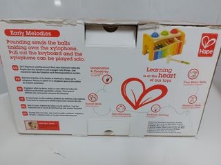 Xilófono y martillo Madera Hape
