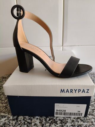 Sandalias MARYPAZ tacón negro 36