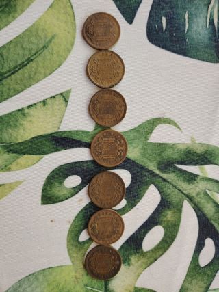 7 Monedas Peseta Franco 1 de1944-6 de 1947