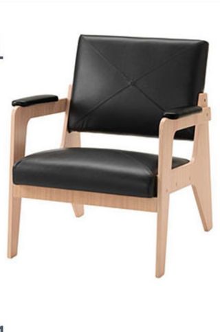 Sillón cuero Ikea - marron osucro